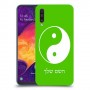 סמל יינג יאנג - סין כיסוי מגן קשיח בעיצוב אישי עם השם שלך ל Samsung Galaxy A50 יחידה אחת סקרין מובייל