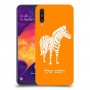 זברה כיסוי מגן קשיח בעיצוב אישי עם השם שלך ל Samsung Galaxy A50 יחידה אחת סקרין מובייל