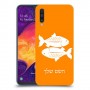 דגים כיסוי מגן קשיח בעיצוב אישי עם השם שלך ל Samsung Galaxy A50 יחידה אחת סקרין מובייל