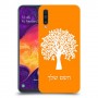 עץ כיסוי מגן קשיח בעיצוב אישי עם השם שלך ל Samsung Galaxy A50 יחידה אחת סקרין מובייל