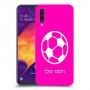 כדורגל - כדור כיסוי מגן קשיח בעיצוב אישי עם השם שלך ל Samsung Galaxy A50 יחידה אחת סקרין מובייל