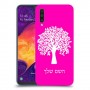 עץ כיסוי מגן קשיח בעיצוב אישי עם השם שלך ל Samsung Galaxy A50 יחידה אחת סקרין מובייל