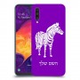 זברה כיסוי מגן קשיח בעיצוב אישי עם השם שלך ל Samsung Galaxy A50 יחידה אחת סקרין מובייל