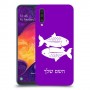 דגים כיסוי מגן קשיח בעיצוב אישי עם השם שלך ל Samsung Galaxy A50 יחידה אחת סקרין מובייל