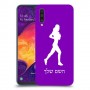 ג'וגלין - אישה כיסוי מגן קשיח בעיצוב אישי עם השם שלך ל Samsung Galaxy A50 יחידה אחת סקרין מובייל