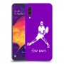 שחקן טניס כיסוי מגן קשיח בעיצוב אישי עם השם שלך ל Samsung Galaxy A50 יחידה אחת סקרין מובייל