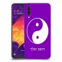 סמל יינג יאנג - סין כיסוי מגן קשיח בעיצוב אישי עם השם שלך ל Samsung Galaxy A50 יחידה אחת סקרין מובייל