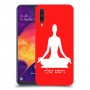 יוגה כיסוי מגן קשיח בעיצוב אישי עם השם שלך ל Samsung Galaxy A50 יחידה אחת סקרין מובייל