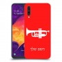 חצוצרה כיסוי מגן קשיח בעיצוב אישי עם השם שלך ל Samsung Galaxy A50 יחידה אחת סקרין מובייל