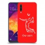 שחקן כדורעף כיסוי מגן קשיח בעיצוב אישי עם השם שלך ל Samsung Galaxy A50 יחידה אחת סקרין מובייל