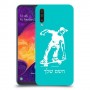 ילד סקייטבורד כיסוי מגן קשיח בעיצוב אישי עם השם שלך ל Samsung Galaxy A50 יחידה אחת סקרין מובייל