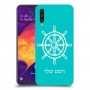 הגה - קפטן - ים כיסוי מגן קשיח בעיצוב אישי עם השם שלך ל Samsung Galaxy A50 יחידה אחת סקרין מובייל