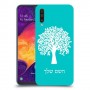 עץ כיסוי מגן קשיח בעיצוב אישי עם השם שלך ל Samsung Galaxy A50 יחידה אחת סקרין מובייל