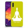 יוגה כיסוי מגן קשיח בעיצוב אישי עם השם שלך ל Samsung Galaxy A50 יחידה אחת סקרין מובייל
