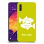 דגים כיסוי מגן קשיח בעיצוב אישי עם השם שלך ל Samsung Galaxy A50 יחידה אחת סקרין מובייל