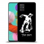 ילד סקייטבורד כיסוי מגן קשיח בעיצוב אישי עם השם שלך ל Samsung Galaxy A51 יחידה אחת סקרין מובייל