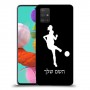 כדורגל - אישה כיסוי מגן קשיח בעיצוב אישי עם השם שלך ל Samsung Galaxy A51 יחידה אחת סקרין מובייל