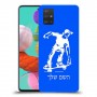 ילד סקייטבורד כיסוי מגן קשיח בעיצוב אישי עם השם שלך ל Samsung Galaxy A51 יחידה אחת סקרין מובייל