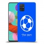 כדורגל - כדור כיסוי מגן קשיח בעיצוב אישי עם השם שלך ל Samsung Galaxy A51 יחידה אחת סקרין מובייל