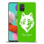 זאב כיסוי מגן קשיח בעיצוב אישי עם השם שלך ל Samsung Galaxy A51 יחידה אחת סקרין מובייל