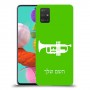 חצוצרה כיסוי מגן קשיח בעיצוב אישי עם השם שלך ל Samsung Galaxy A51 יחידה אחת סקרין מובייל