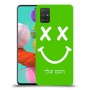 סמיילי כיסוי מגן קשיח בעיצוב אישי עם השם שלך ל Samsung Galaxy A51 יחידה אחת סקרין מובייל