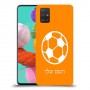 כדורגל - כדור כיסוי מגן קשיח בעיצוב אישי עם השם שלך ל Samsung Galaxy A51 יחידה אחת סקרין מובייל