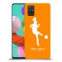 כדורגל - אישה כיסוי מגן קשיח בעיצוב אישי עם השם שלך ל Samsung Galaxy A51 יחידה אחת סקרין מובייל