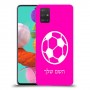 כדורגל - כדור כיסוי מגן קשיח בעיצוב אישי עם השם שלך ל Samsung Galaxy A51 יחידה אחת סקרין מובייל