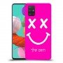 סמיילי כיסוי מגן קשיח בעיצוב אישי עם השם שלך ל Samsung Galaxy A51 יחידה אחת סקרין מובייל