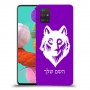 זאב כיסוי מגן קשיח בעיצוב אישי עם השם שלך ל Samsung Galaxy A51 יחידה אחת סקרין מובייל