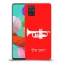 חצוצרה כיסוי מגן קשיח בעיצוב אישי עם השם שלך ל Samsung Galaxy A51 יחידה אחת סקרין מובייל
