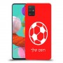 כדורגל - כדור כיסוי מגן קשיח בעיצוב אישי עם השם שלך ל Samsung Galaxy A51 יחידה אחת סקרין מובייל
