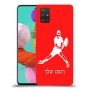 שחקן טניס כיסוי מגן קשיח בעיצוב אישי עם השם שלך ל Samsung Galaxy A51 יחידה אחת סקרין מובייל