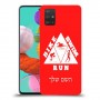 טריאתלון כיסוי מגן קשיח בעיצוב אישי עם השם שלך ל Samsung Galaxy A51 יחידה אחת סקרין מובייל