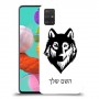 זאב כיסוי מגן קשיח בעיצוב אישי עם השם שלך ל Samsung Galaxy A51 יחידה אחת סקרין מובייל