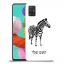 זברה כיסוי מגן קשיח בעיצוב אישי עם השם שלך ל Samsung Galaxy A51 יחידה אחת סקרין מובייל