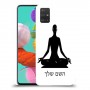יוגה כיסוי מגן קשיח בעיצוב אישי עם השם שלך ל Samsung Galaxy A51 יחידה אחת סקרין מובייל