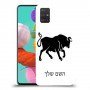 שור כיסוי מגן קשיח בעיצוב אישי עם השם שלך ל Samsung Galaxy A51 יחידה אחת סקרין מובייל