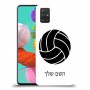 כדורעף - כדור כיסוי מגן קשיח בעיצוב אישי עם השם שלך ל Samsung Galaxy A51 יחידה אחת סקרין מובייל