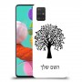 עץ כיסוי מגן קשיח בעיצוב אישי עם השם שלך ל Samsung Galaxy A51 יחידה אחת סקרין מובייל