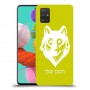 זאב כיסוי מגן קשיח בעיצוב אישי עם השם שלך ל Samsung Galaxy A51 יחידה אחת סקרין מובייל