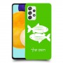 דגים כיסוי מגן קשיח בעיצוב אישי עם השם שלך ל Samsung Galaxy A52 5G יחידה אחת סקרין מובייל