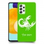 עקרב כיסוי מגן קשיח בעיצוב אישי עם השם שלך ל Samsung Galaxy A52 5G יחידה אחת סקרין מובייל