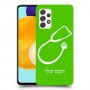רופא סטטוסקופ כיסוי מגן קשיח בעיצוב אישי עם השם שלך ל Samsung Galaxy A52 5G יחידה אחת סקרין מובייל