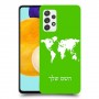מפת העולם כיסוי מגן קשיח בעיצוב אישי עם השם שלך ל Samsung Galaxy A52 5G יחידה אחת סקרין מובייל