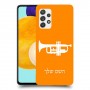 חצוצרה כיסוי מגן קשיח בעיצוב אישי עם השם שלך ל Samsung Galaxy A52 5G יחידה אחת סקרין מובייל