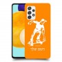 ילד סקייטבורד כיסוי מגן קשיח בעיצוב אישי עם השם שלך ל Samsung Galaxy A52 5G יחידה אחת סקרין מובייל