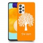 עץ כיסוי מגן קשיח בעיצוב אישי עם השם שלך ל Samsung Galaxy A52 5G יחידה אחת סקרין מובייל