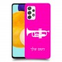 חצוצרה כיסוי מגן קשיח בעיצוב אישי עם השם שלך ל Samsung Galaxy A52 5G יחידה אחת סקרין מובייל